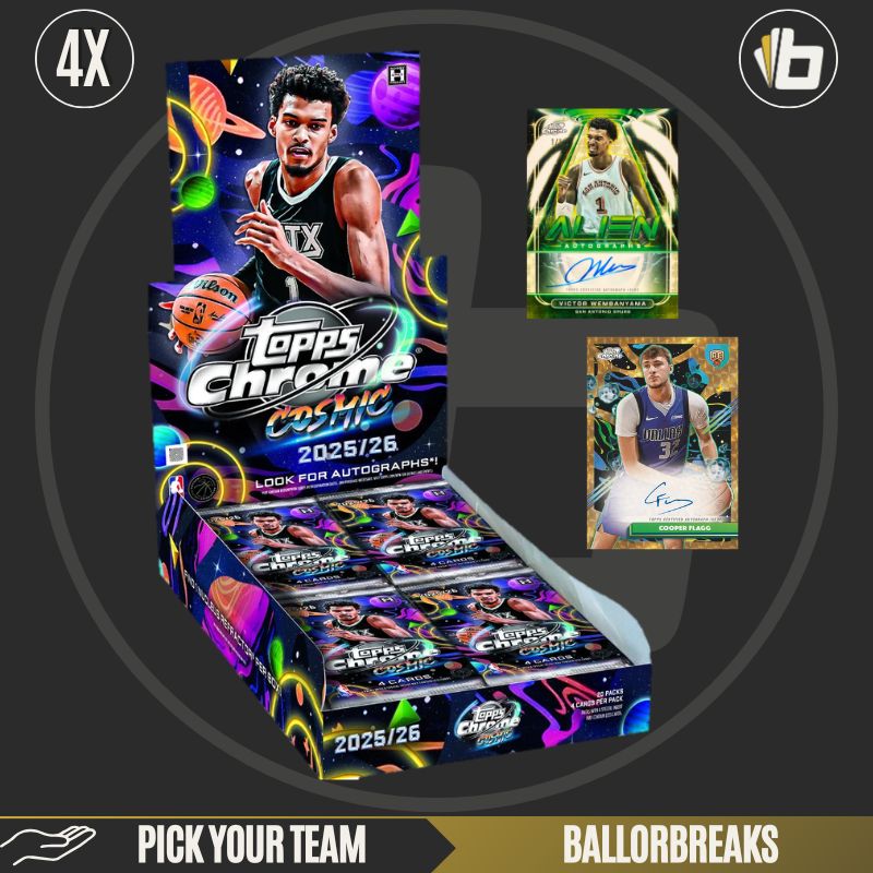 BxGB#7 - 4x Topps Chrome Cosmic Basketball Hobby Box (Half-Case) | PYT