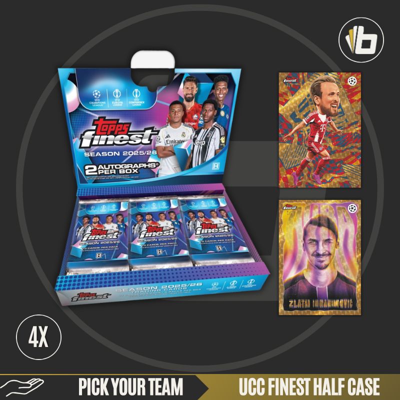 BxGB#21 - 4x TOPPS UCC Finest Hobby Box (Half Case) | PYT