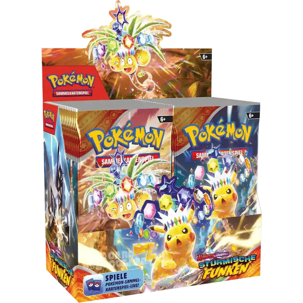Pokémon TCG: Karmesin & Purpur – Stürmische Funken Display (DE)
