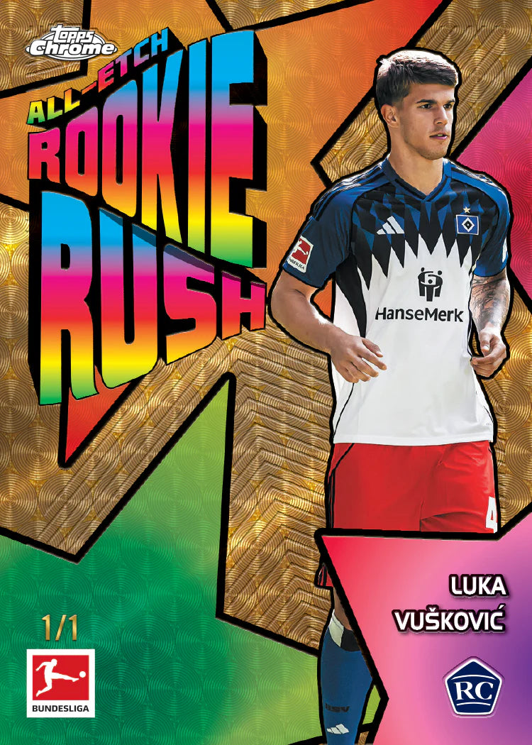 Bundesliga Chrome All-Etch Rookie Rush Luka Vuskovic