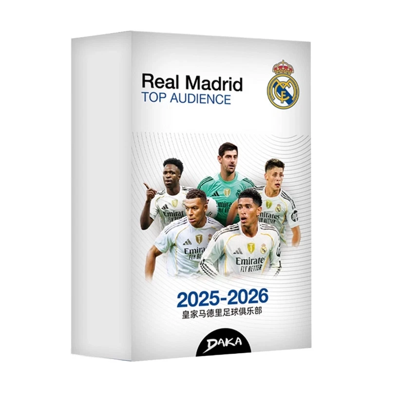 DAKA Top Audience Edition Real Madrid 2025/26 Hobby Box Frontansicht 