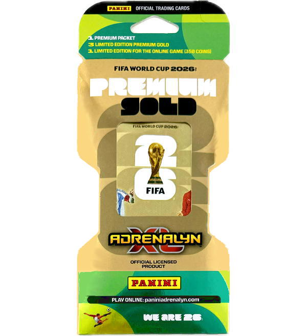 Panini Adrenalyn XL FIFA Weltmeisterschaft 2026 | Premium Gold Booster Display