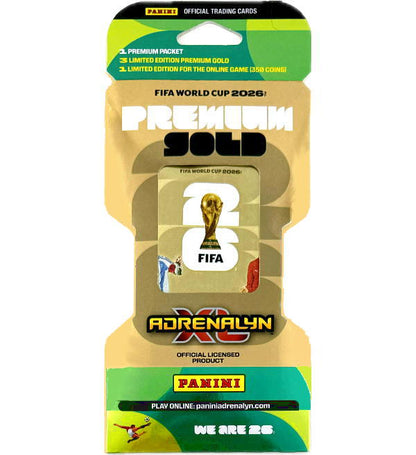 Panini Adrenalyn XL FIFA Weltmeisterschaft 2026 | Premium Gold Booster Display