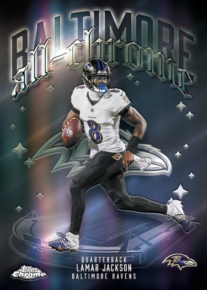 2025-26 TOPPS Chrome NFL Value Blaster Box