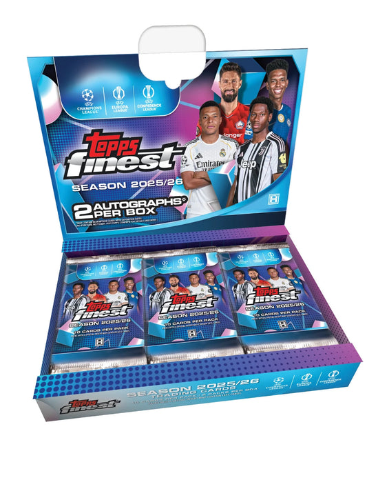 2025/26 Topps Finest UEFA Club Competitions - Fußball Hobby Box