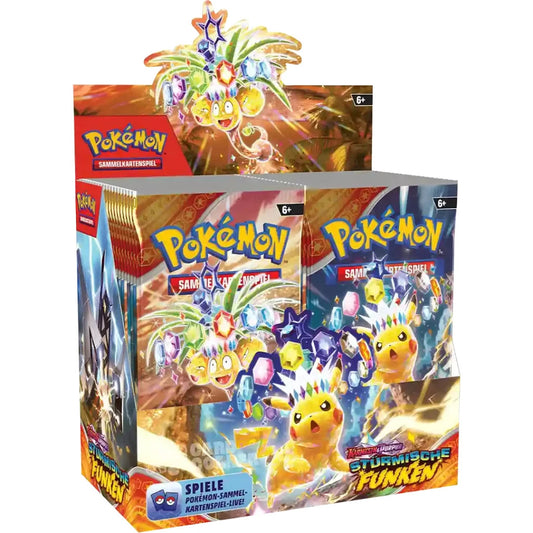Pokémon TCG: Karmesin & Purpur – Stürmische Funken Display (DE)