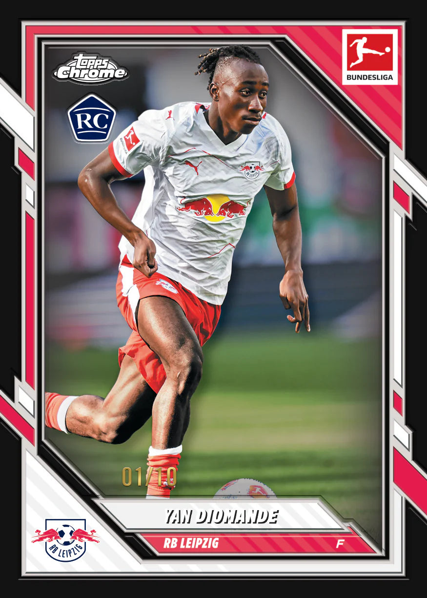 Topps Chrome Bundesliga Diamonde Refractor Yan Trading Card /10