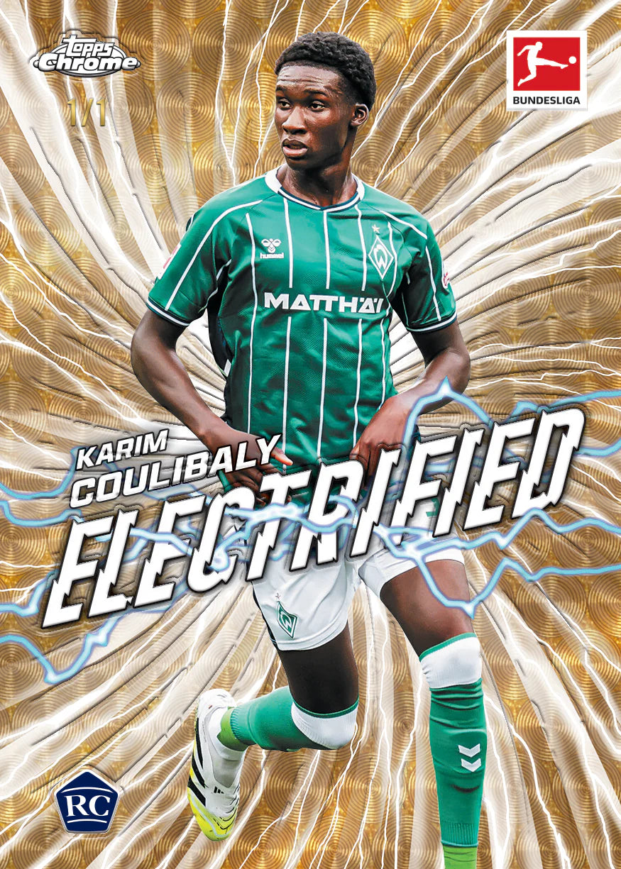 Topps Chrome Bundesliga Electrified Karim Coulibaly Trading Card