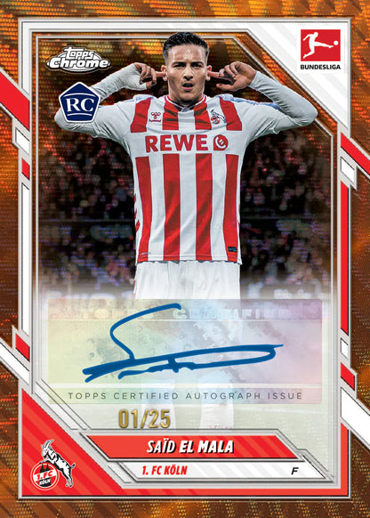 Topps Chrome Bundesliga Gold Autograph /25 – Said El Mala