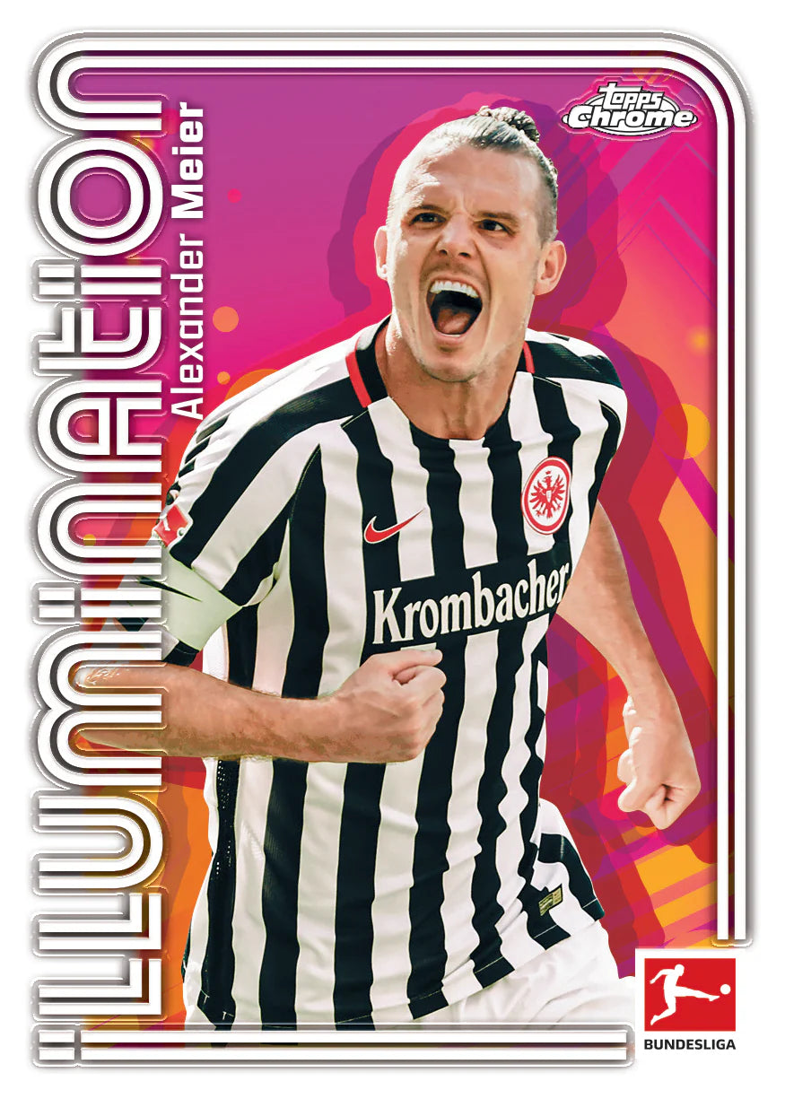 Topps Chrome Bundesliga Illumination Alex Meier Trading Card