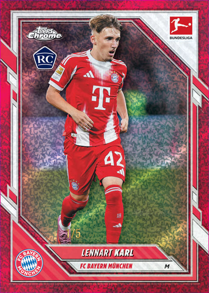 Topps Chrome Bundesliga Red Refractor Lennart Karl