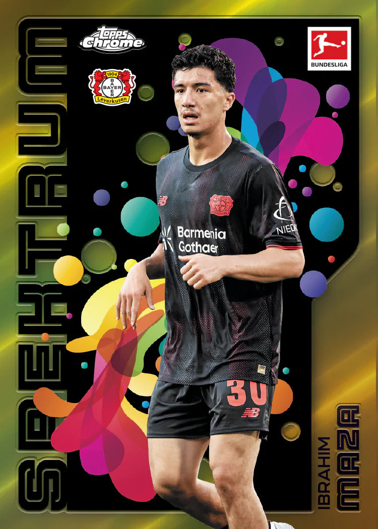 Topps Chrome Bundesliga Spektrum Ibrahim Maza Trading Card