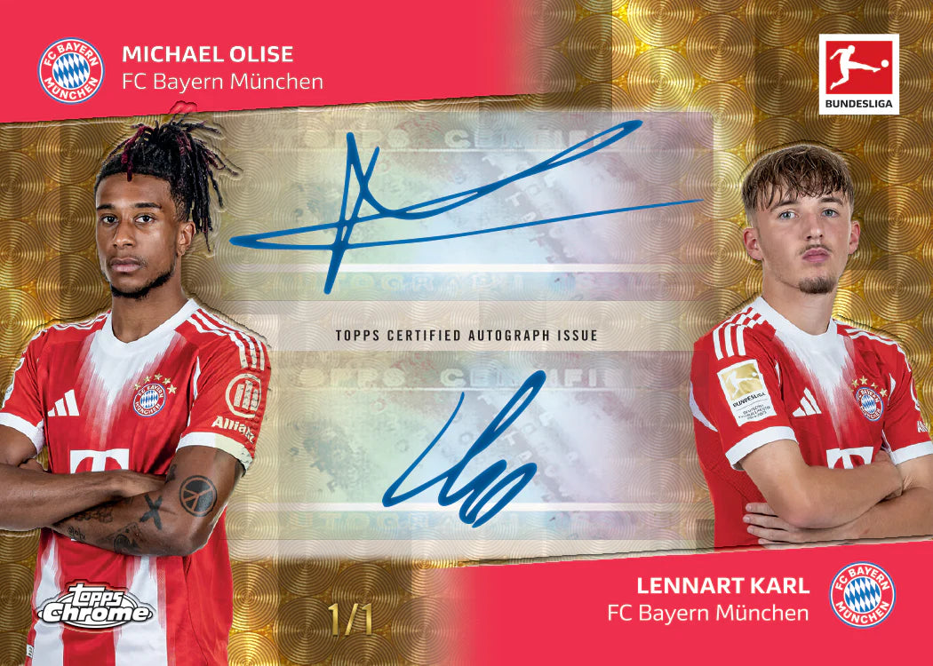 Topps Chrome Bundesliga Superfractor Autograph 1/1 Lennart Karl Michael Olise